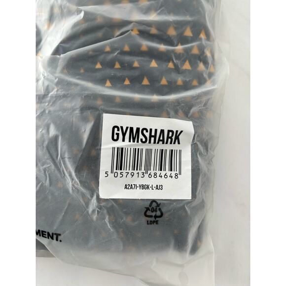 Gymshark Sport Windbreaker Jacket Mens Large Turmeric Yellow A2A7I New Black - Picture 11 of 11